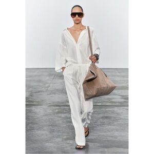 Zara semi sheer beach pants